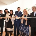 Nový dům pro ženy ve Cvikkově společně otevřeli ministryně Michaela Marksová, hejtman martin půta, náměstkyně Lenka Kadlecová a ředitelka domovů Petra Bröcklová.