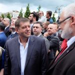 Ukrajinský premiér Volodymyr Hrojsman na Dnu Evropy.