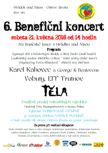 plakát benefiční koncert - Ostrov života